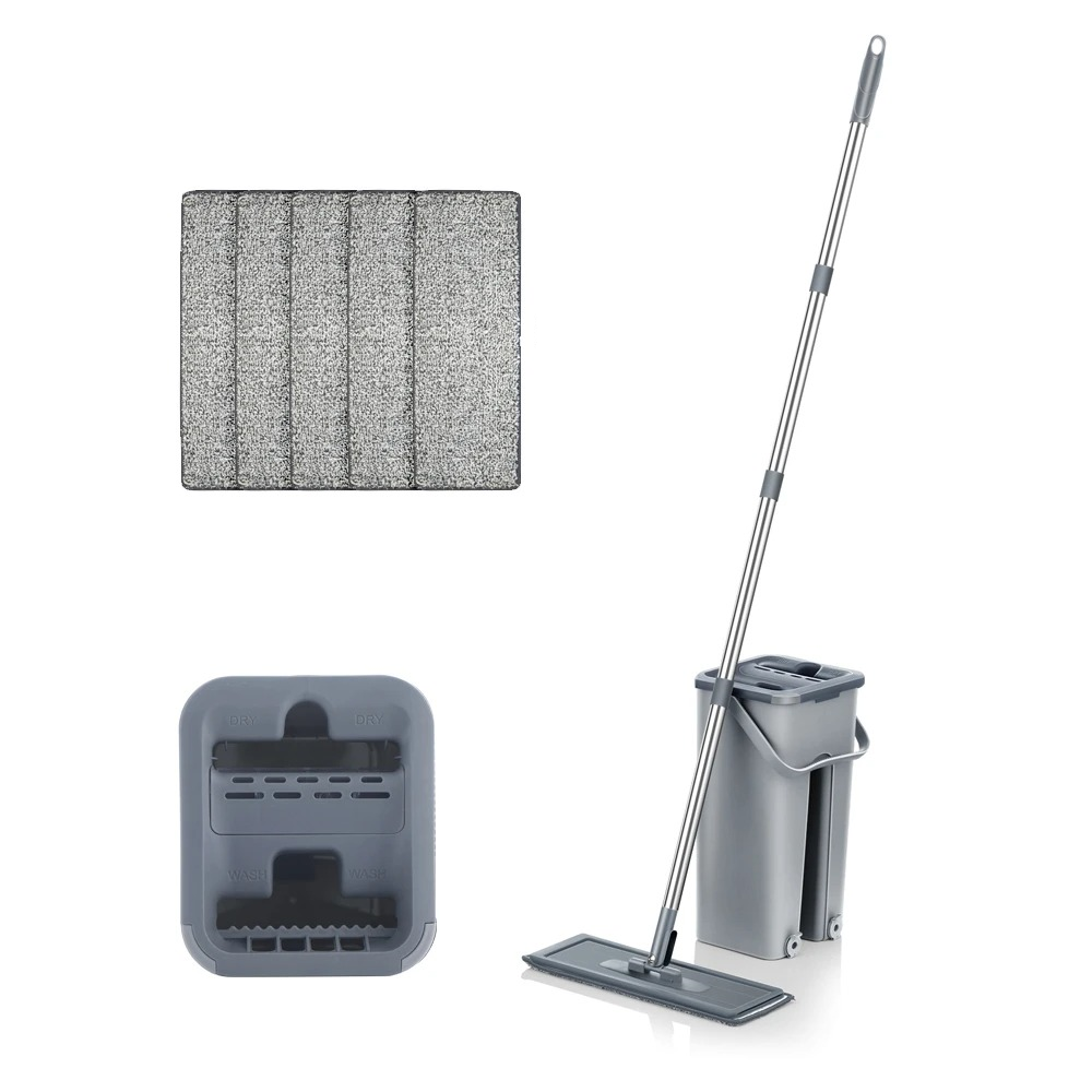 Daugiafunkcinė valymo šluota su specialiu kibiru