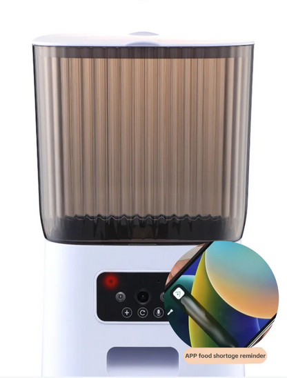 Nuotolinis automatinis augintinių šėrykla katėms ir šunims su laiko ir kiekybiniu stebėjimu, išmanioji balso pranešimų šėrykla