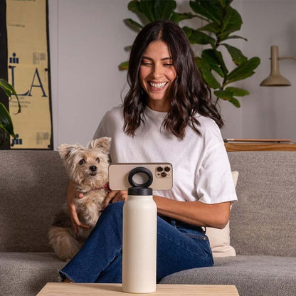 RINGO Magnetinė sportinė termo gertuvė su  telefono laikikliu