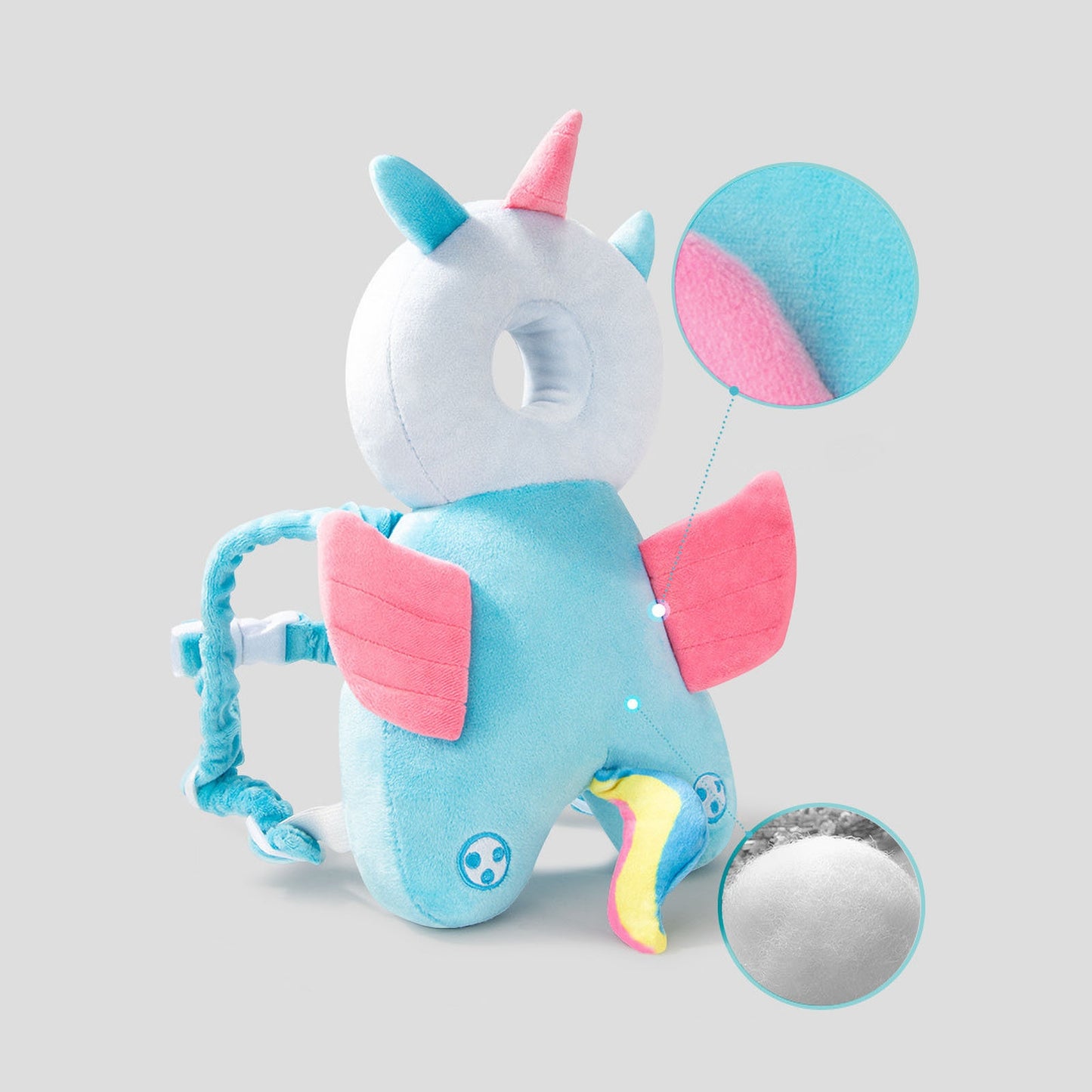 Kūdikių apsauginė pagalvėlė nuo kritimo – galvos ir nugaros apsauga