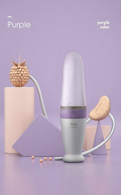 Mambo baby“ silikoninis spaudžiamas maitinimo buteliukas su dangteliu ir šaukšteliu