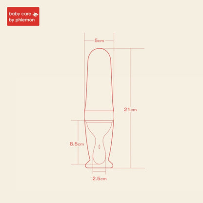 Mambo baby“ silikoninis spaudžiamas maitinimo buteliukas su dangteliu ir šaukšteliu