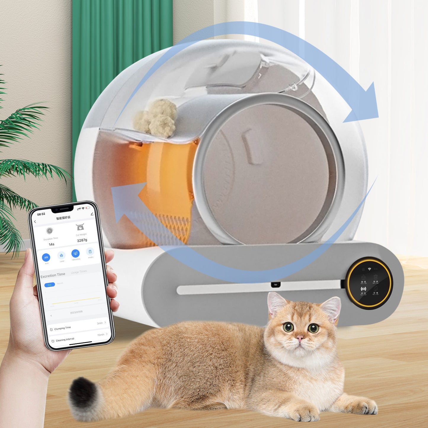 SmartLitter Pro savaime išsivalantis tualetas katėms