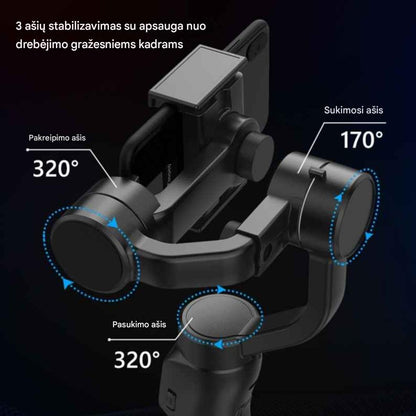 F8 Telefonų stabilizatorius – profesionaliam turinio kūrimui