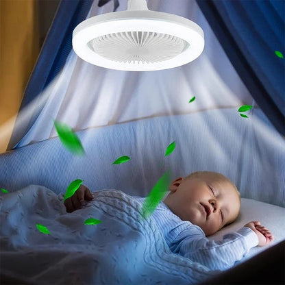 Išmanusis fenas su LED lempa